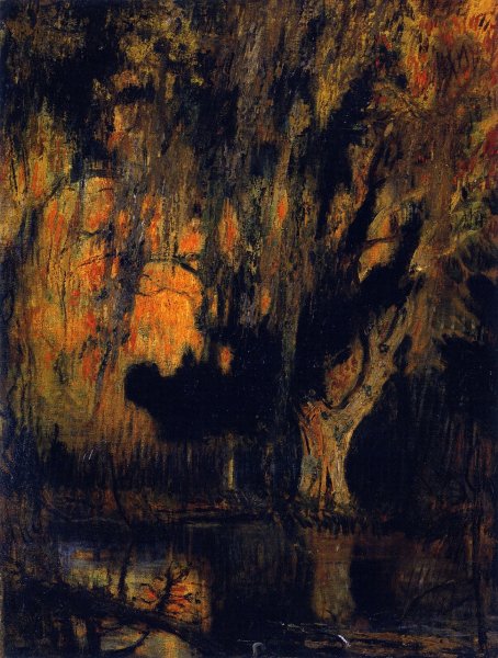 Main Product Photo of Georgia also known as Live Oak at Sunset Painting by William De Leftwich Dodge