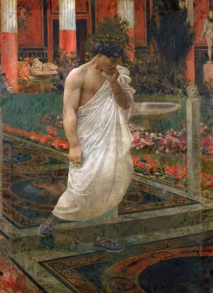 Meditation by William De Leftwich Dodge Oil Painting