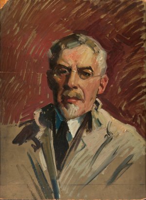 Self-Portrait by William De Leftwich Dodge Oil Painting