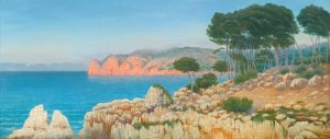 Cote Aux Baleares by William Degouve De Nuncques Oil Painting