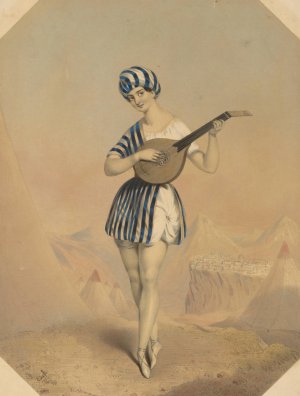 Celeste as the Arab boy by William Drummond Oil Painting