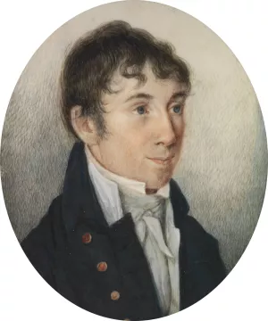 Charles Brockden Brown by William Dunlap Oil Painting
