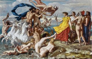 Neptune Resigning To Britannia The Empire Of The Sea by William Dyce Oil Painting