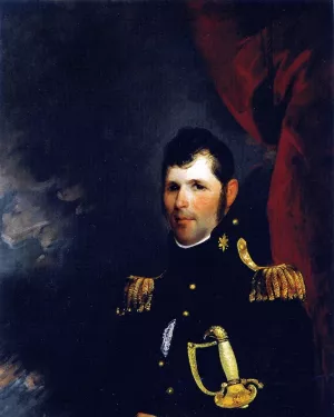 Major-General Thomas Hinds by William E. West Oil Painting