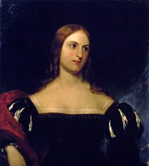 Teresa Gamba, Countess Guiccioli by William E. West Oil Painting