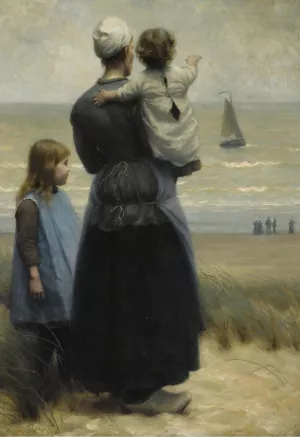 Looking Out To Sea by William Edward Norton Oil Painting