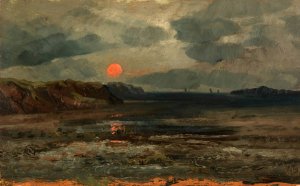 Sunrise Over Fishing Waters-Maine by William Edward Norton Oil Painting