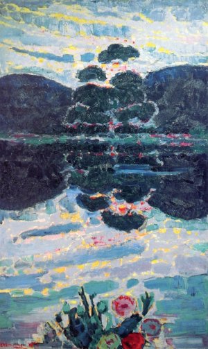 Cooper Lake by William Emile Schumacher Oil Painting