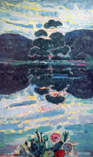Cooper Lake by William Emile Schumacher Oil Painting