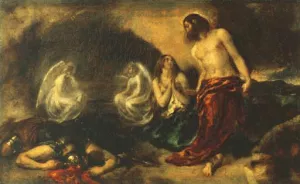Christ Appearing to Mary Magdalene after the Resurrection by William Etty Oil Painting