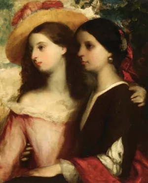 Friends by William Etty - Oil Painting Reproduction