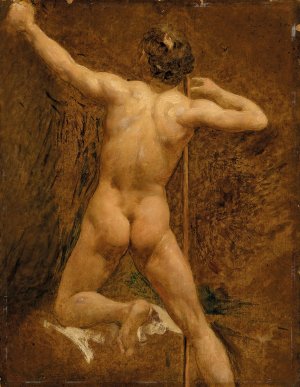 Male nude by William Etty Oil Painting