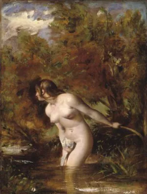 Musidora The Bather by William Etty Oil Painting