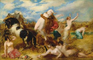 Pluto Carrying Off Proserpine by William Etty Oil Painting
