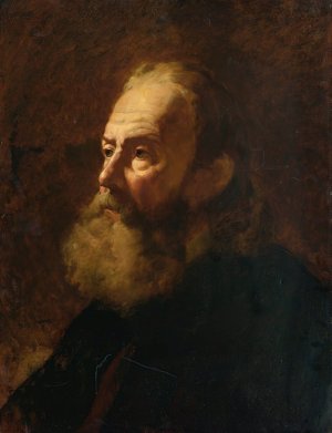 Portrait Of A Bearded Man, Bust Length by William Etty Oil Painting