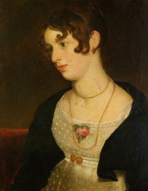 Portrait of Kitty The Artists Neice by William Etty Oil Painting