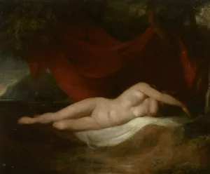 Reclining Female Nude by William Etty Oil Painting