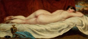 Sleeping Female Nude by William Etty Oil Painting