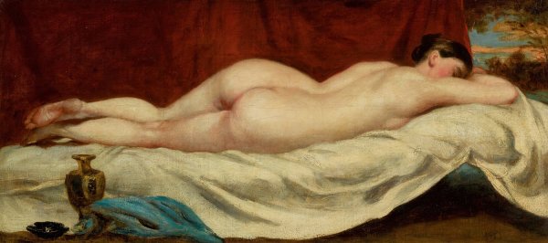 Sleeping Female Nude by William Etty - Hand-Painted Oil Painting Reproduction
