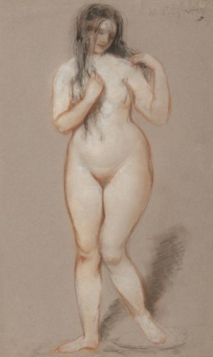 Standing Female Nude by William Etty Oil Painting