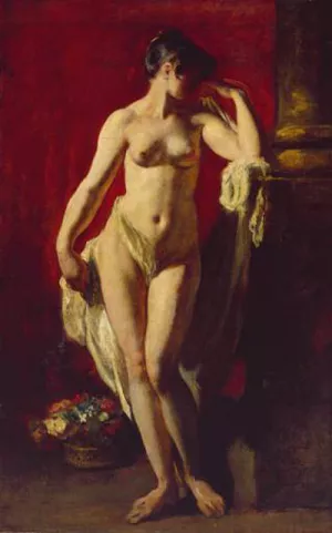 Standing Female Nude by William Etty - Oil Painting Reproduction