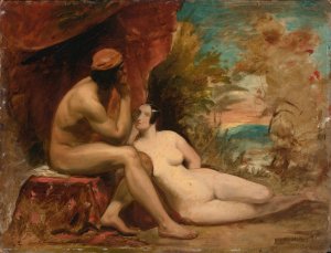 Study For A Family Of The Forests by William Etty Oil Painting