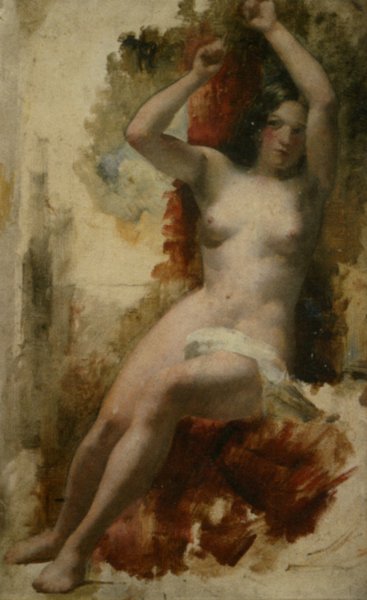 Main Product Photo of Study of a Seated Nude Painting by William Etty