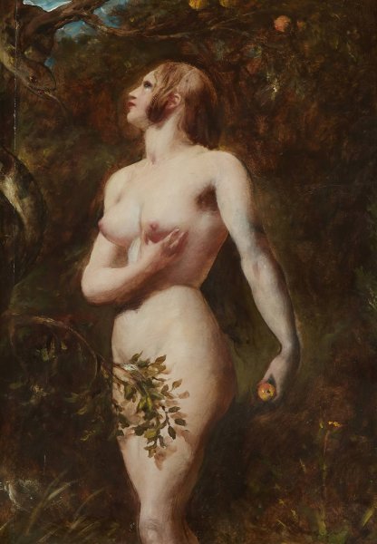 The Temptation of Eve  by William Etty - Hand-Painted Oil Painting Reproduction