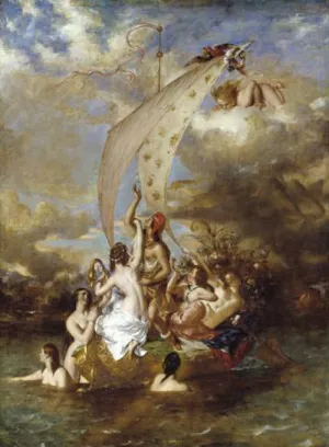 Youth at the Prow, Pleasure at the Helm by William Etty - Oil Painting Reproduction