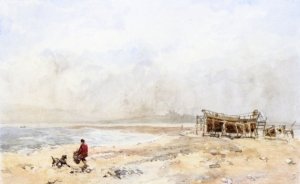 The Point, Beaumaris, Anglesey by William Evans of Eaton Oil Painting