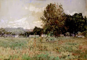 Cornfield in Autumn by William Forsyth Oil Painting