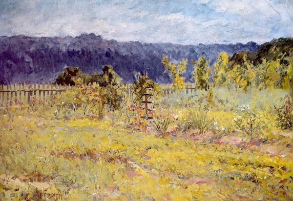 Main Product Photo of Flower Garden, Cedar Farm Painting by William Forsyth
