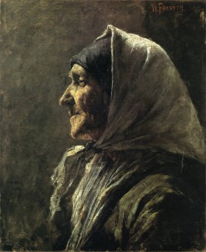 Study Head by William Forsyth Oil Painting