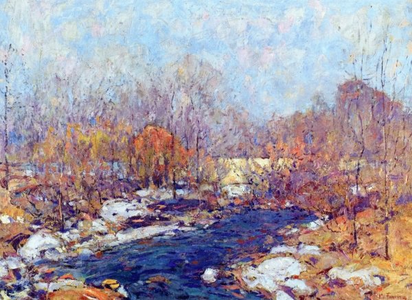 Main Product Photo of The Bridge, Garfield Park, Indianapolis Painting by William Forsyth
