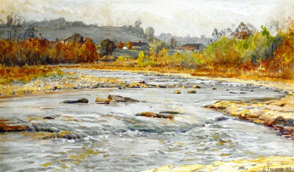 Main Product Photo of Whitewater Rapids also known as Where Waters Murmur Painting by William Forsyth