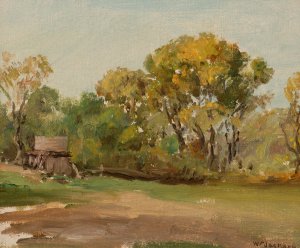 Below Sacramento by William Franklin Jackson Oil Painting