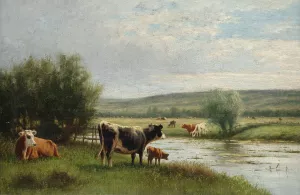 Drinking Time by William Frederick Hulk Oil Painting