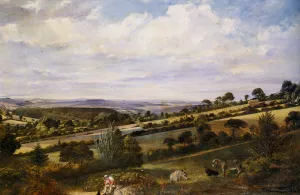 A Rest in a Fertile Valley painting by William Frederick Witherington