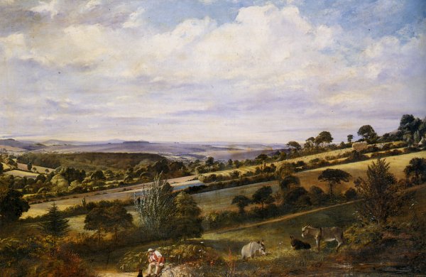 Main Product Photo of A Rest in a Fertile Valley Painting by William Frederick Witherington