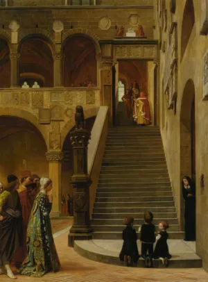 An Appeal to the Podesta by William Frederick Yeames Oil Painting