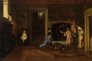 The Jacobites Escape the Punch Room Oil painting by William Frederick Yeames