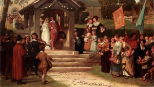 The Path of Roses by William Frederick Yeames Oil Painting