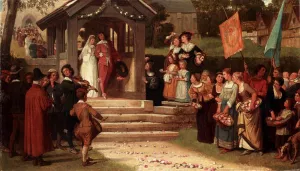 The Path of Roses by William Frederick Yeames - Oil Painting Reproduction