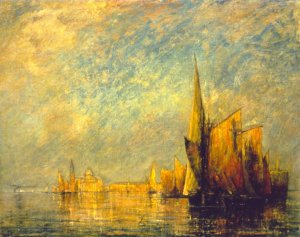 Sunset, San Giorgio, Venice by William Gedney Bunce Oil Painting