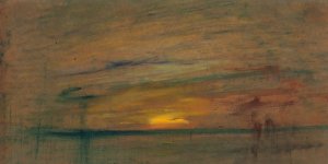 Sunset by William Gedney Bunce Oil Painting