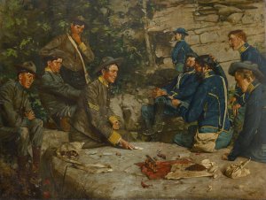 Between the Lines by William Gilbert Gaul Oil Painting