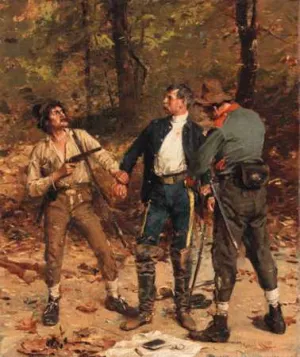 Captured by Confederates painting by William Gilbert Gaul