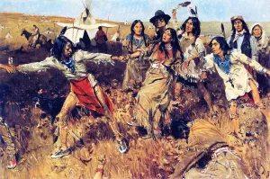 Ghost Dance by William Gilbert Gaul - Oil Painting Reproduction