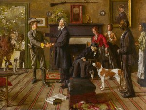 Leaving Home by William Gilbert Gaul Oil Painting