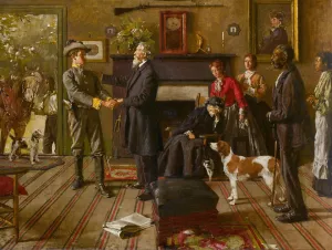 Leaving Home by William Gilbert Gaul Oil Painting